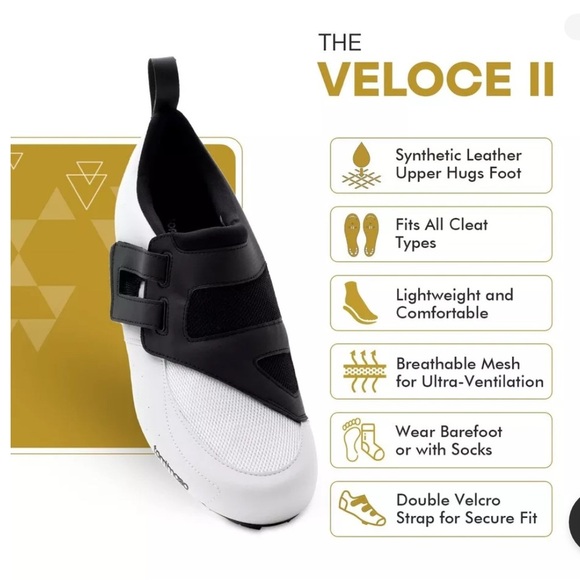 Tommaso Veloce II Cycling Shoes Peloton Shoes Triathlon Road Bike - Picture 8 of 9